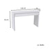 Moderner weißer Tisch mit den Maßen 120 cm Länge, 40 cm Breite und 76 cm Höhe