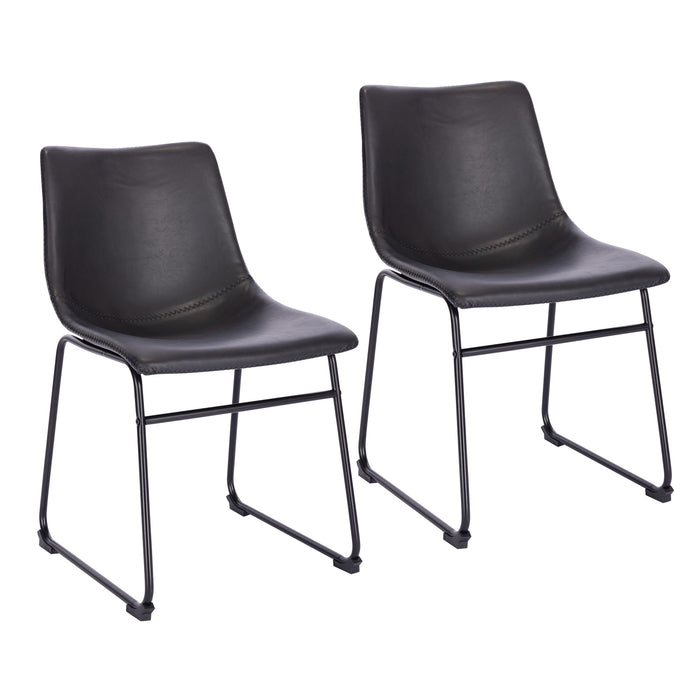B-Ware HARRY 2er Set Esszimmerstuhl Schwarz