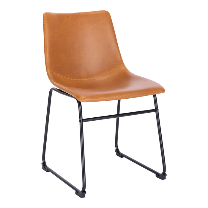 B-Ware HARRY 2er Set Esszimmerstuhl Cognac
