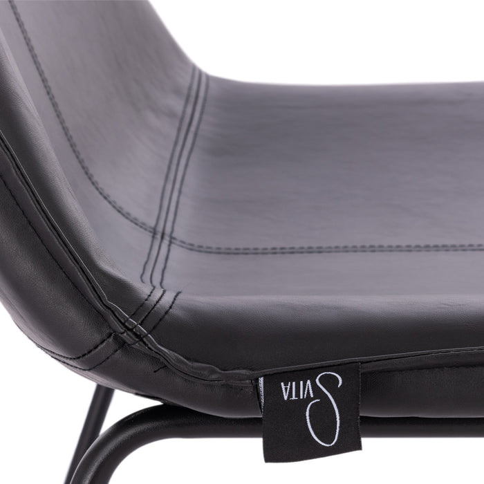 B-Ware SVITA RON Sessel Schwarz