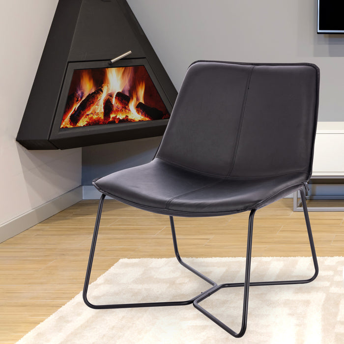 B-Ware SVITA RON Sessel Schwarz