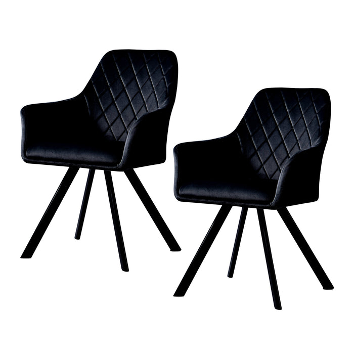 B-Ware MASON 2er Set Esszimmerstuhl Schwarz
