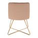 Hinteransicht des SVITA Lynn Sessels in taupe mit angenehm geformter Rückenlehne und elegantem Design