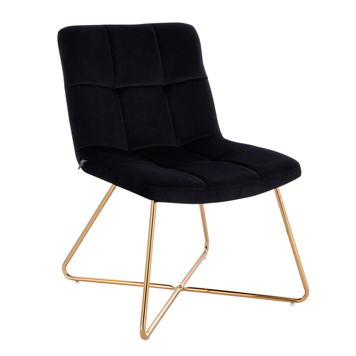 Bequemer und ästhetischer SVITA Lynn Sessel in schwarz mit modernem Design