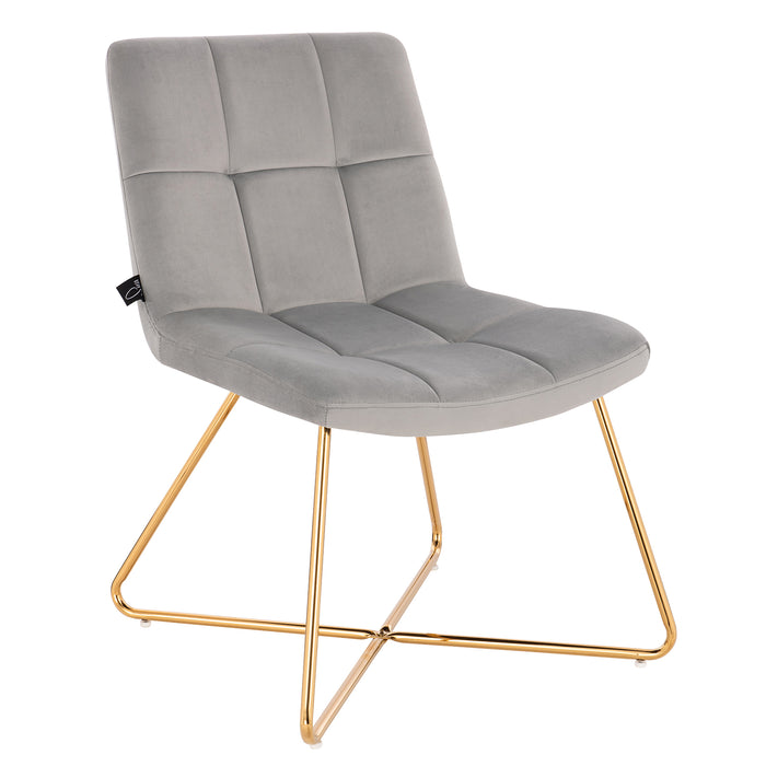 Bequemer und ästhetischer SVITA Lynn Sessel in grau mit modernem Design