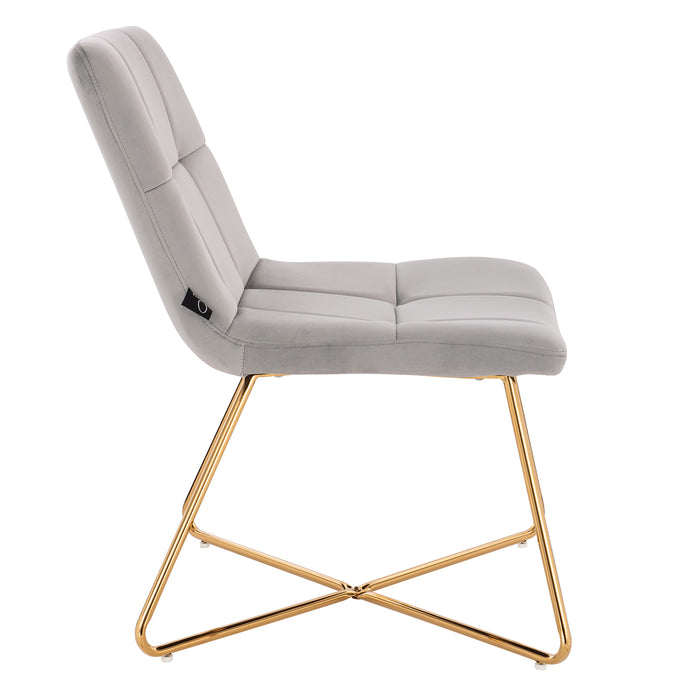 Seitenansicht des SVITA Lynn Sessels in grau mit modernem und schlankem Design