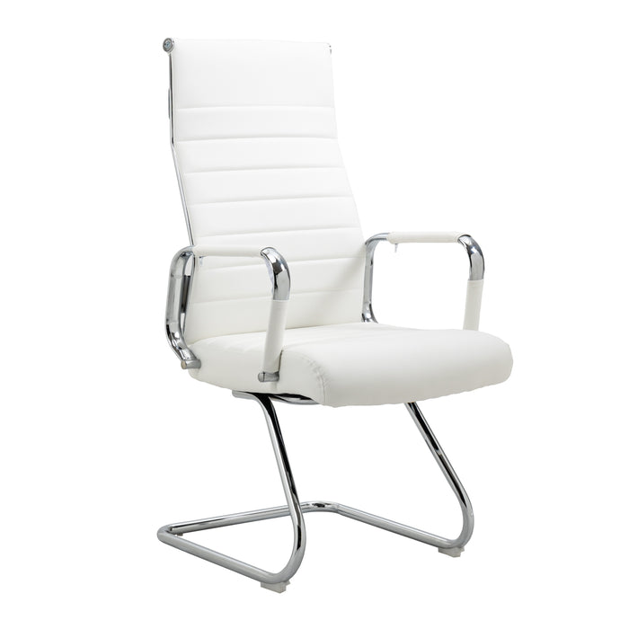B-Ware 2er Set OFFICE COMFORT Besucherstuhl Kunstleder Weiß