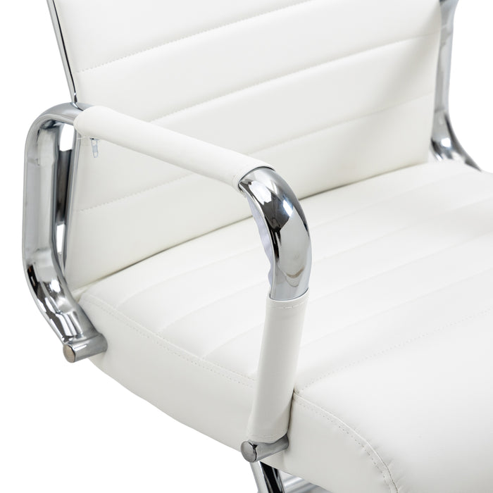 B-Ware 2er Set OFFICE COMFORT Besucherstuhl Kunstleder Weiß
