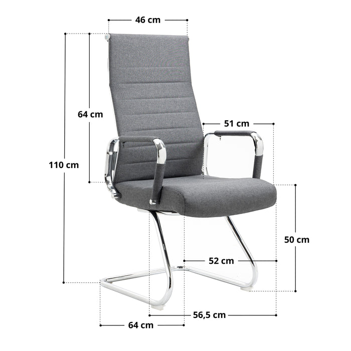 2er Set OFFICE COMFORT Besucherstuhl Kunstleder