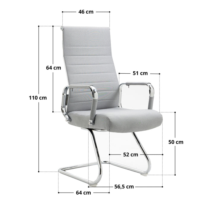 2er Set OFFICE COMFORT Besucherstuhl Kunstleder