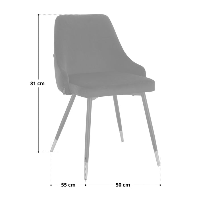 B-Ware ALICE 2er Set Esszimmerstühle Taupe