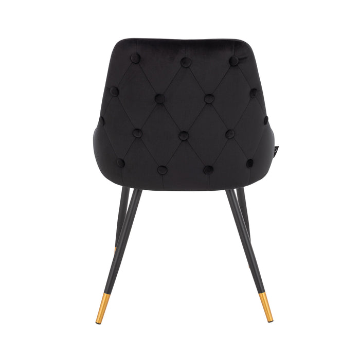 B-Ware ALICE 2er Set Esszimmerstühle Schwarz