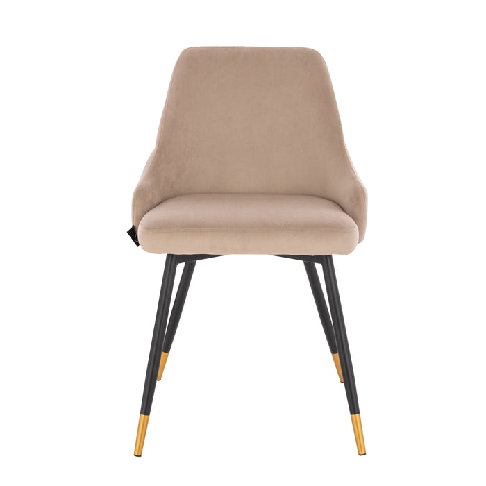 B-Ware ALICE 2er Set Esszimmerstühle Taupe