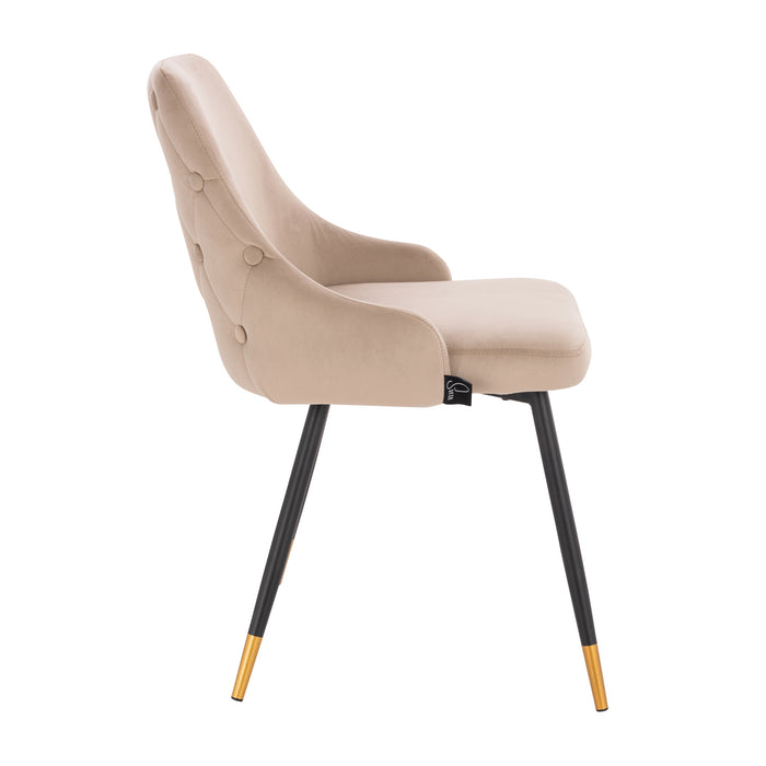 B-Ware ALICE 2er Set Esszimmerstühle Taupe