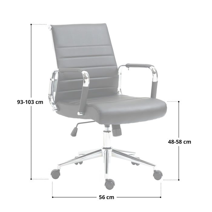 B-Ware OFFICE COMFORT LB Bürostuhl PU Weiß