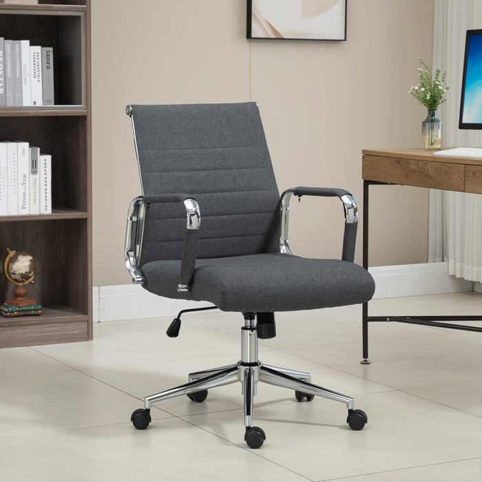 B-Ware OFFICE COMFORT LB Bürostuhl Stoff Dunkelgrau