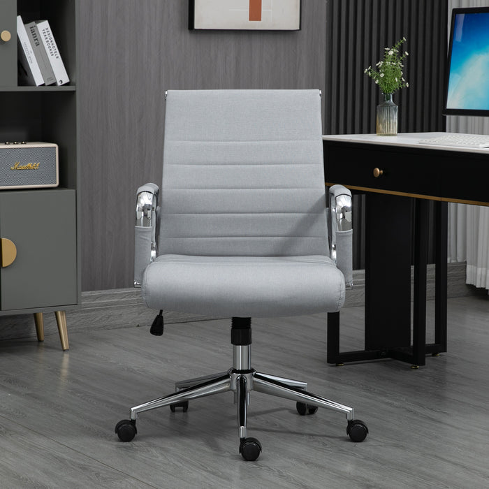 B-Ware OFFICE COMFORT LB Bürostuhl Stoff Hellgrau