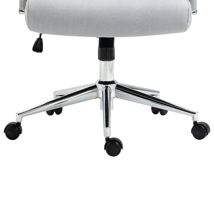 B-Ware OFFICE COMFORT LB Bürostuhl Stoff Hellgrau