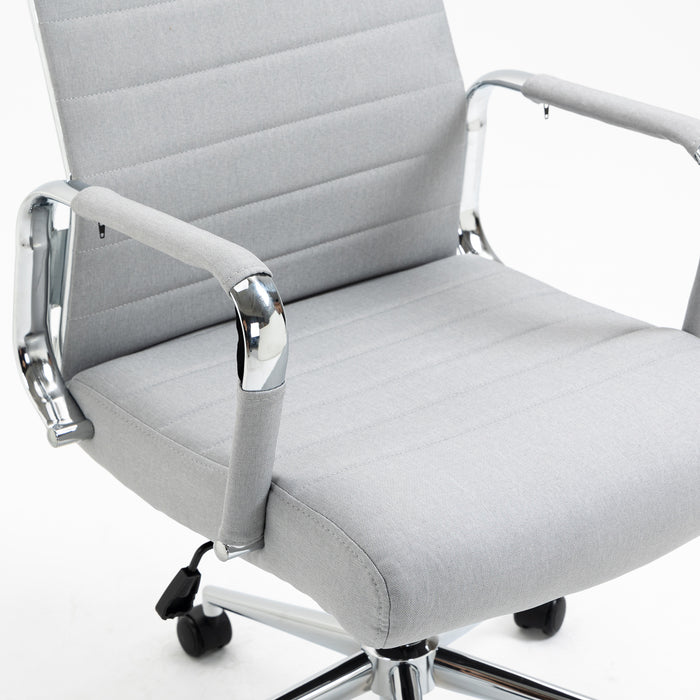 B-Ware OFFICE COMFORT LB Bürostuhl Stoff Hellgrau