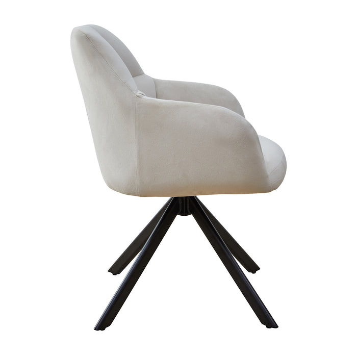 B-Ware SORA Esszimmerstuhl Samt Creme