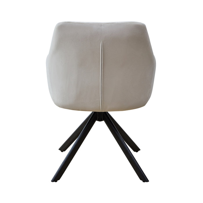B-Ware SORA Esszimmerstuhl Samt Creme