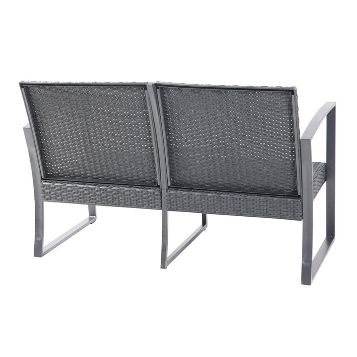 B-Ware LOIS Rattan Sitzgruppe XL Grau