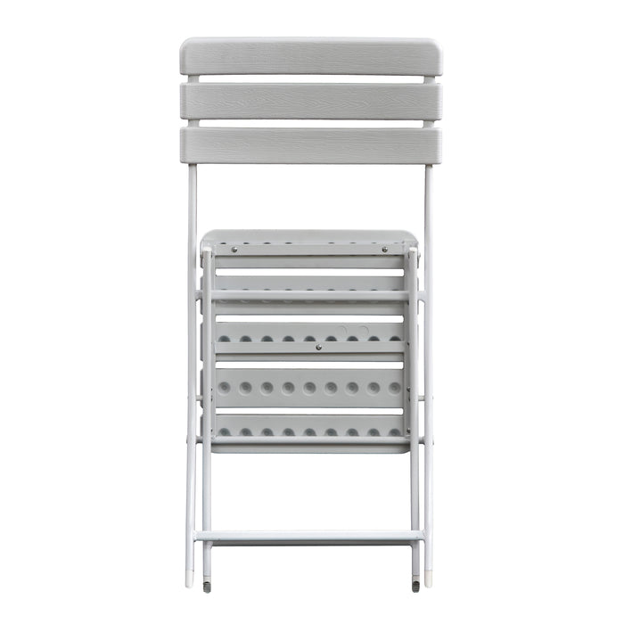 B-Ware 2er Set Gartenstuhl klappbar Weiß