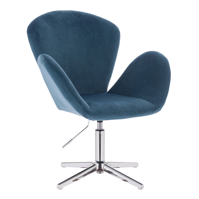 B-Ware Sessel BROOX Samt Blau