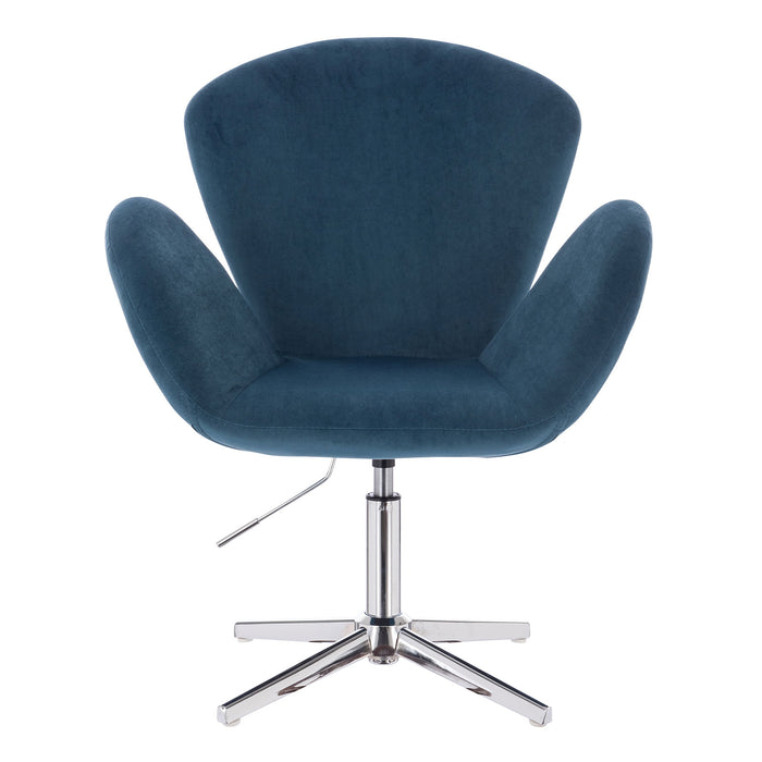 B-Ware Sessel BROOX Samt Blau
