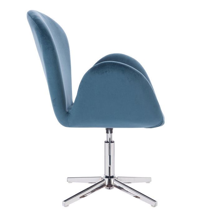B-Ware Sessel BROOX Samt Blau