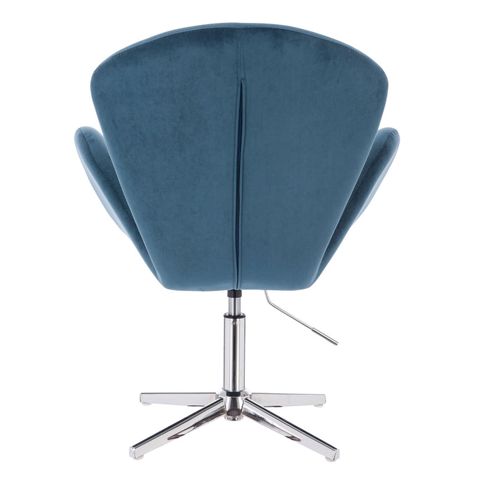 B-Ware Sessel BROOX Samt Blau