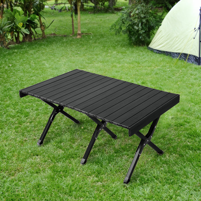 campingtisch b ware B-Ware Campingtisch Alu 120cm Schwarz/Schwarz — SVITA