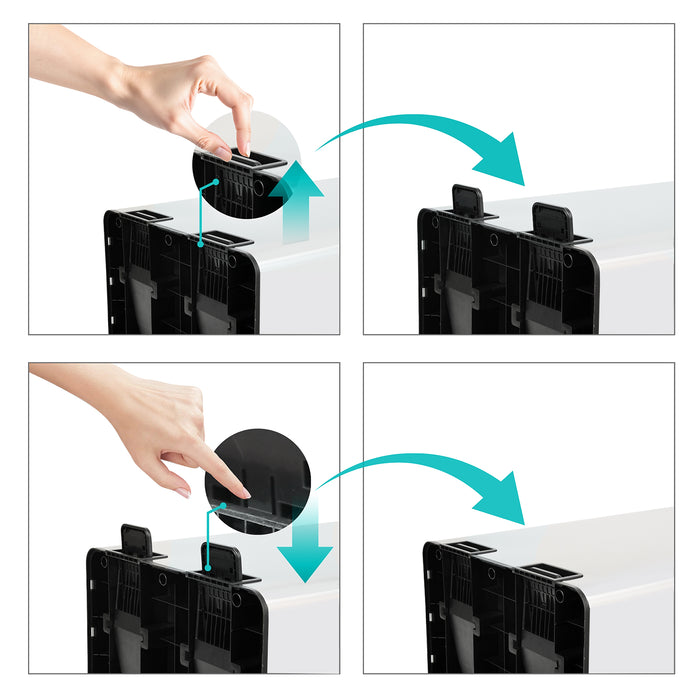 TMH2X30 Mülleimer Weiß