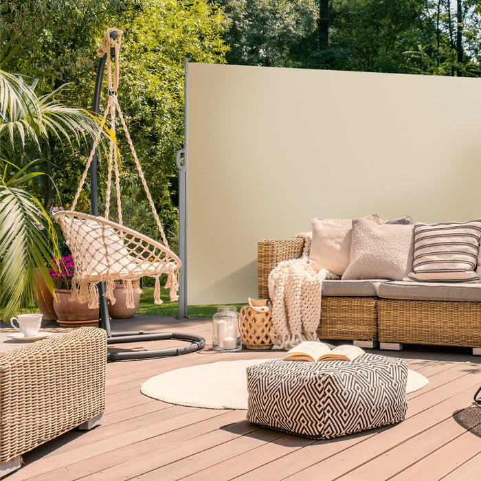 B-Ware Seitenmarkise 400x160cm Beige — SVITA