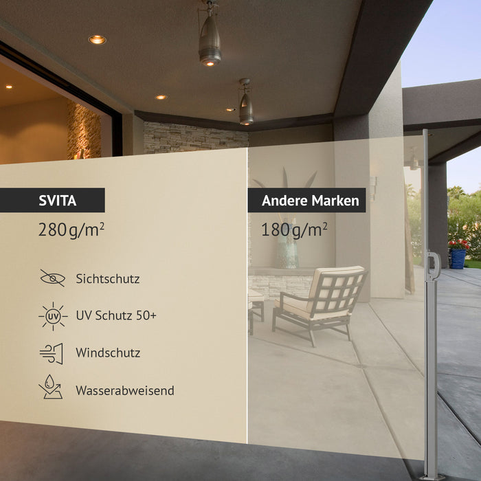 B-Ware Seitenmarkise 400x160cm Beige