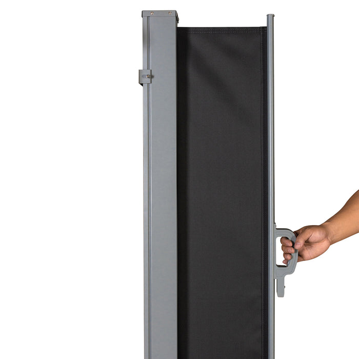 B-Ware Seitenmarkise 500x160cm Dunkelgrau