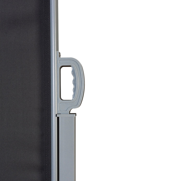 B-Ware Seitenmarkise 500x160cm Dunkelgrau