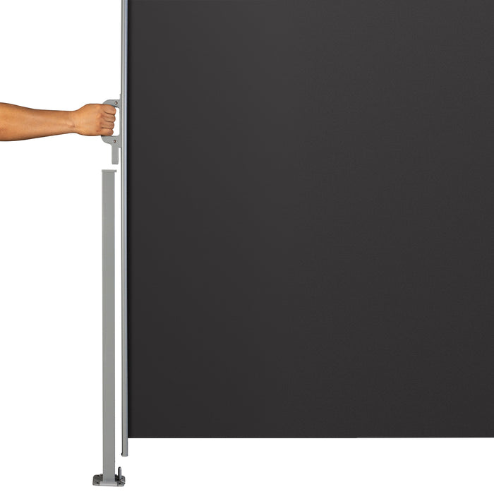 B-Ware Seitenmarkise 500x160cm Dunkelgrau