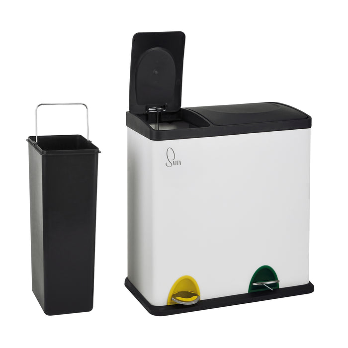 TC2Combo35 Mülleimer Weiß 35 Liter (12+23L)
