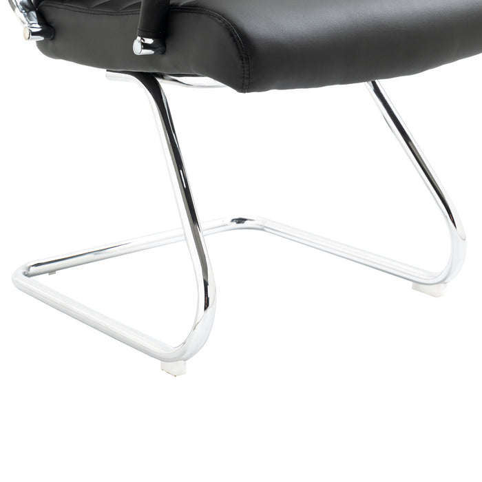 B-Ware 2er Set OFFICE COMFORT Besucherstuhl LB PU Schwarz