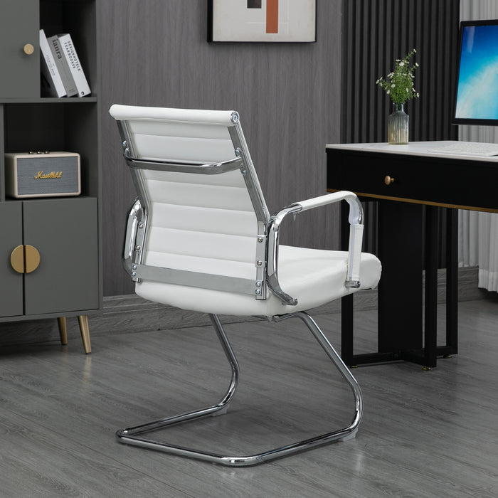 B-Ware 2er Set OFFICE COMFORT Besucherstuhl LB PU Weiß