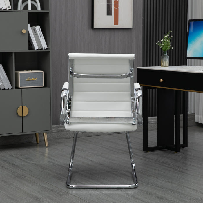B-Ware 2er Set OFFICE COMFORT Besucherstuhl LB PU Weiß