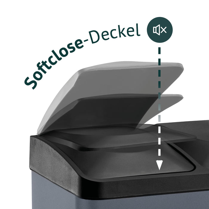 Mülleimer bunte Pedale