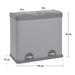 Maße SVITA T2X24L Mülleimer 59x33x54 cm, 2 x 24 Liter Fassungsvermögen