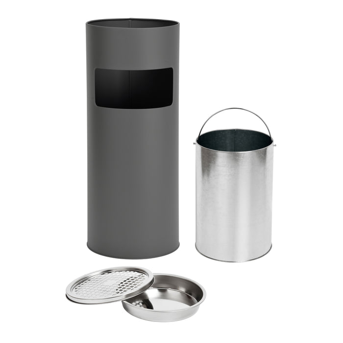 Standaschenbecher 30L Eimer Aschenbecher Müllleimer Ascher 60x25cm Sammler