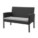 SVITA BROOKLYN XL Polyrattan Sitzbank schwarz