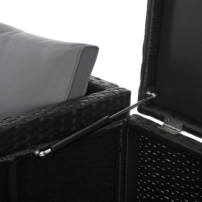 Detail Kissenbox mit Gasdruckfeder