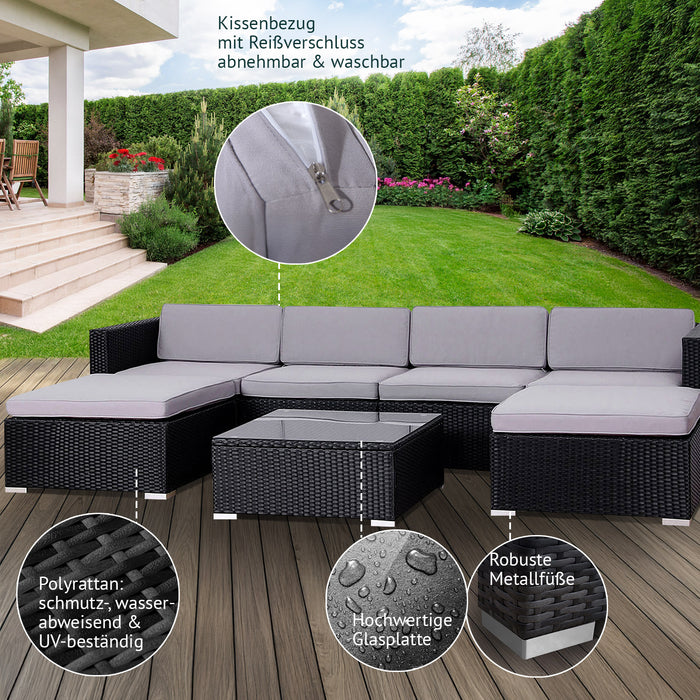 LUGANO Polyrattan Lounge