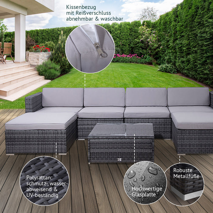 LUGANO Polyrattan Lounge