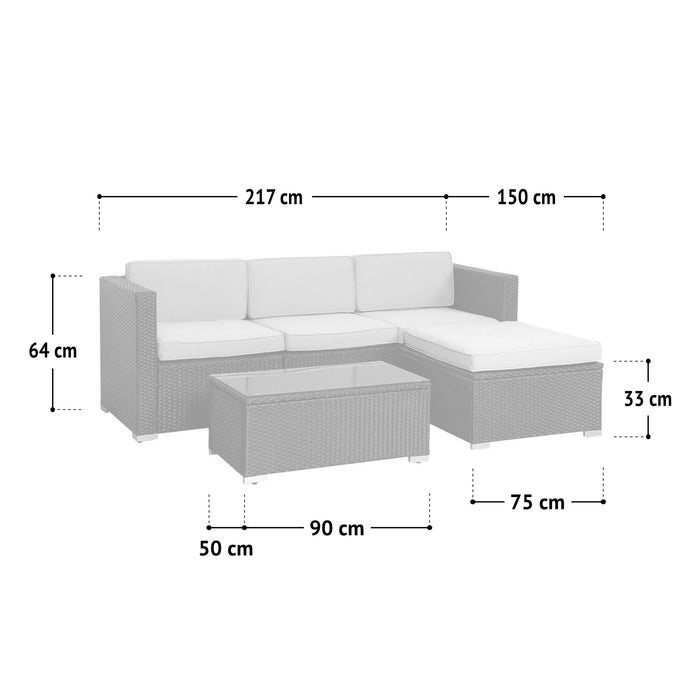 Set CALIFORNIA + Abdeckhaube Schwarz